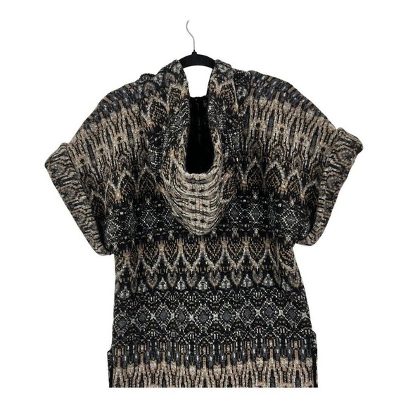 Plenty by Tracy Reese Medium Short Sleeve Hooded Cardigan Sweater - Picture 4 of 5